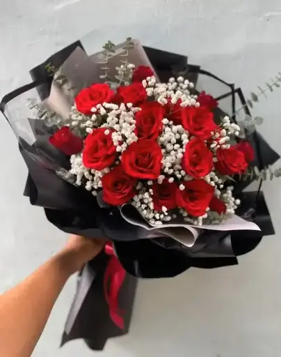 Red roses bouquet